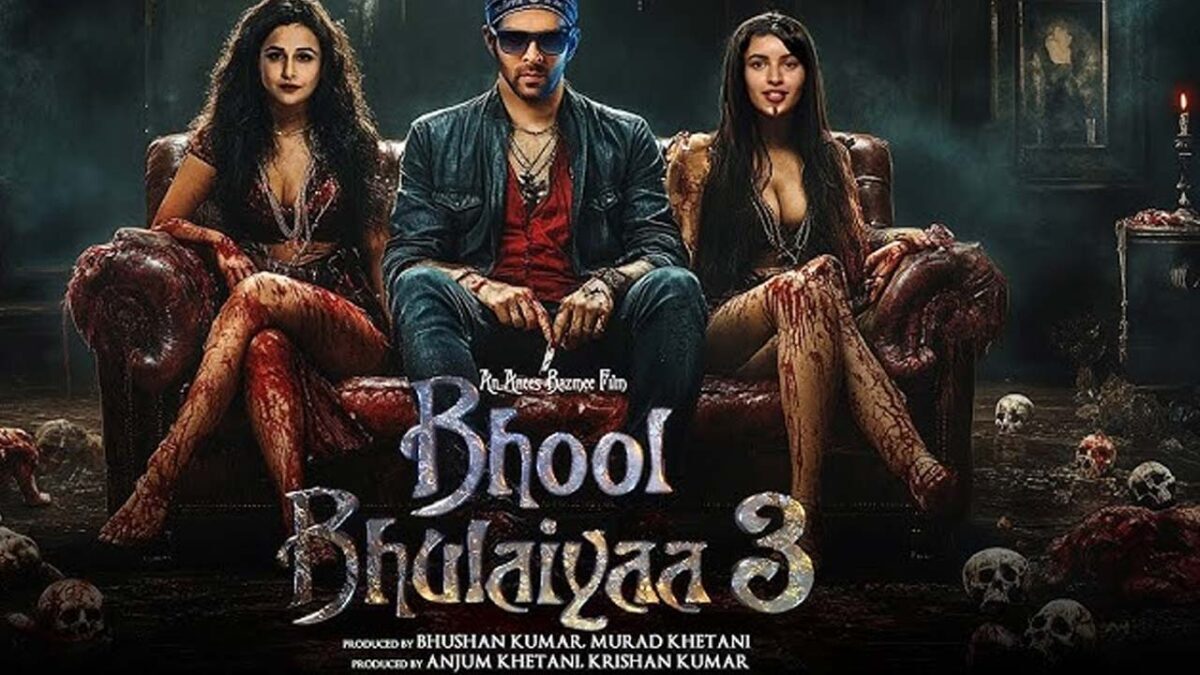 Horror-comedy scene from Bhool Bhulaiyaa 3, Rooh Baba facing supernatural forces