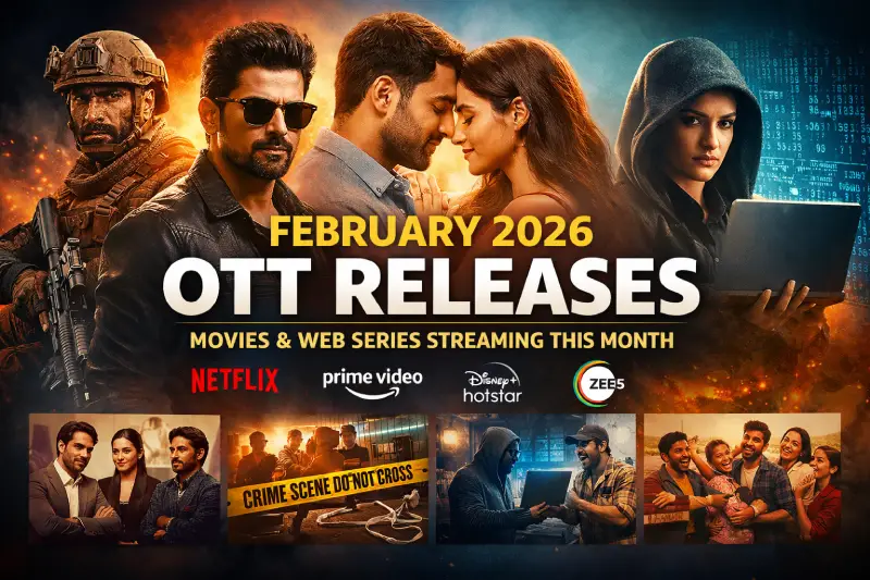 Latest Movies & Web Series Releasing on OTT Platforms in February 2026